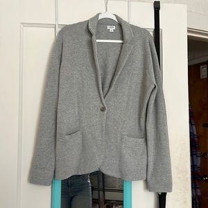 Gray Sweater Blazer